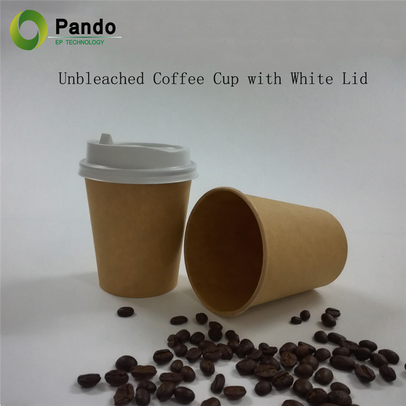 व्हाइट लिड.जेपीजी के साथ अनबेल्ड कॉफी कप